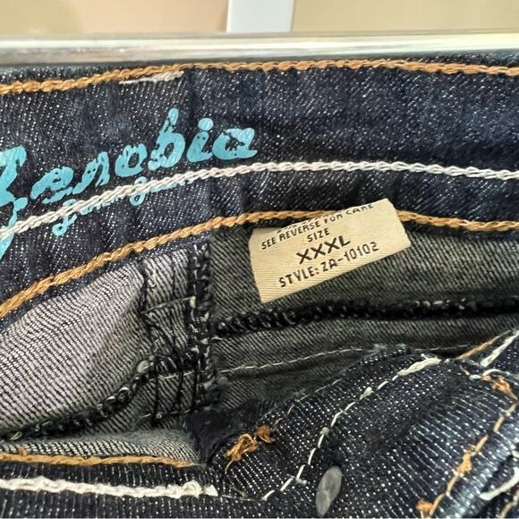 NWT Zenobia XXXL Denim Capri Pants 2% Spandex LA Designer - Picture 5 of 11